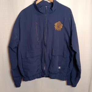 Vintage Windbreaker Starburst Windscreens Henry Weinhard Logo Jacket Size Large